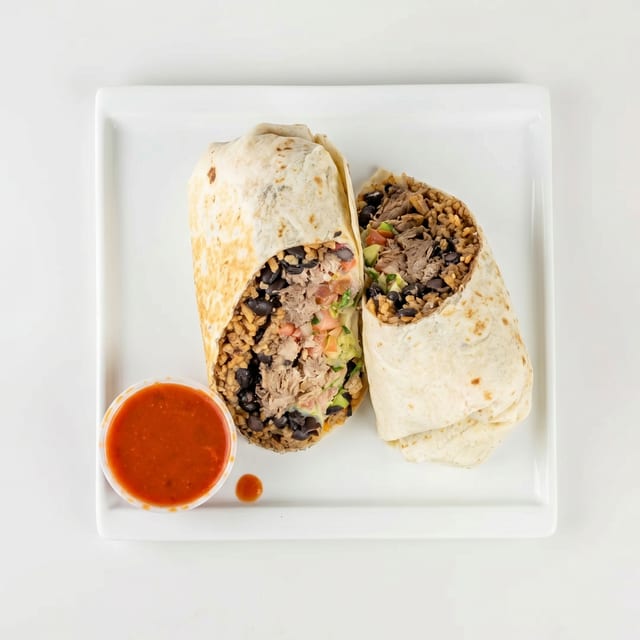 #27 Porky Pig Burrito.