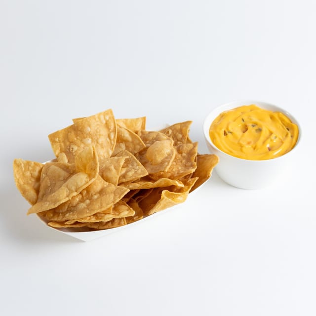 Queso Dip and Chips.